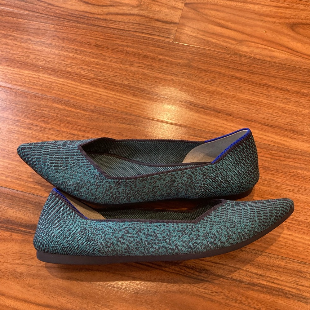 Rothys spruce python pointed size 7.5 woman’s fla… - image 2